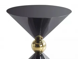 Signal Odkládací stolek Mira 50 cm černý/zlatý