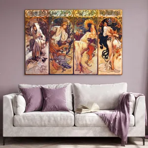 Reprodukcia obrazu Alfonz Mucha - Seasons