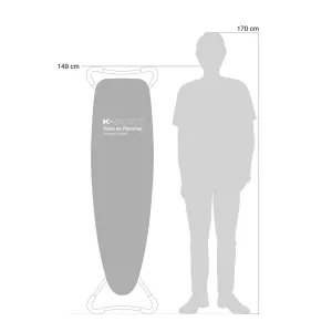 Rolser Žehliaca doska K-Surf Salvia Tube 130 x 37 cm, zelená