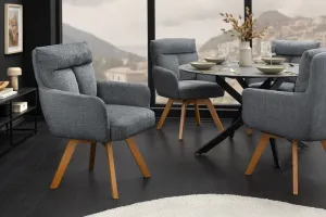 Otočné jedálenské kreslo 2 ks GYES Dekorhome