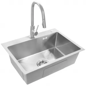 REA REA - Oceľový drez Liam BRUSH NICKEL ZLE-06006