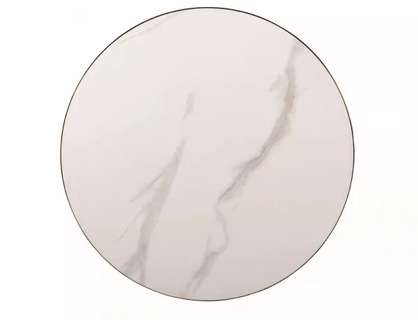 Signal Odkladací stolík Virgo 50 cm mramor/čierny