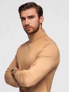 Módny pánsky rolák- svetlohnedý