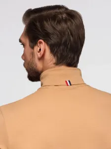 Módny pánsky rolák- svetlohnedý
