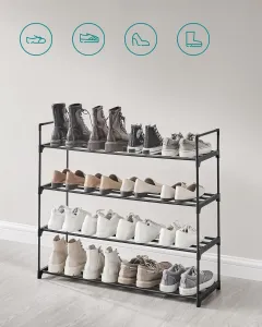 SONGMICS Botník Pajos 92 cm čierny