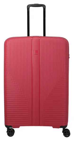 Veľký škrupinový kufor Travelite Air Stripe L Red