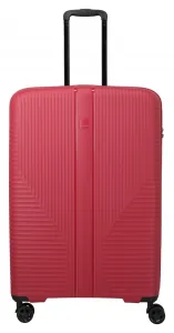 Veľký škrupinový kufor Travelite Air Stripe L Red