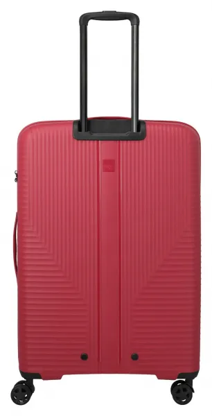 Veľký škrupinový kufor Travelite Air Stripe L Red