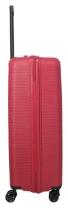 Veľký škrupinový kufor Travelite Air Stripe L Red