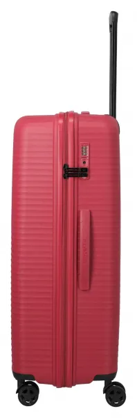 Veľký škrupinový kufor Travelite Air Stripe L Red