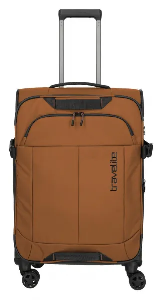 Stredný textilný kufor na kolieskach Travelite Briize M Curry