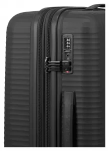 Stredný kufor na kolieskach Travelite Air Stripe M Black