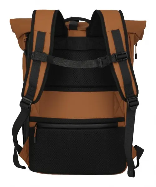Rolovací ruksak Travelite Briize Backpack M Roll-Up Curry