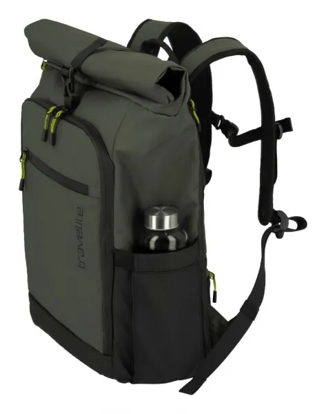 Rolovací ruksak Travelite Briize Backpack M Roll-Up Khaki