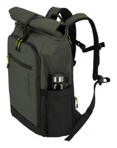 Rolovací ruksak Travelite Briize Backpack M Roll-Up Khaki