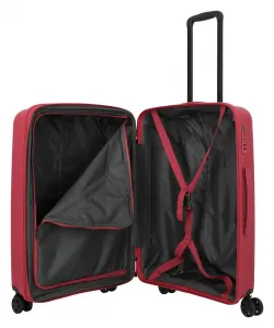 Stredný kufor na kolieskach Travelite Air Stripe M Red