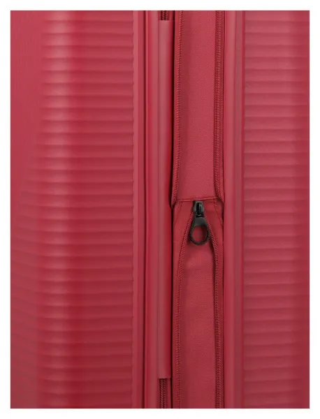 Stredný kufor na kolieskach Travelite Air Stripe M Red