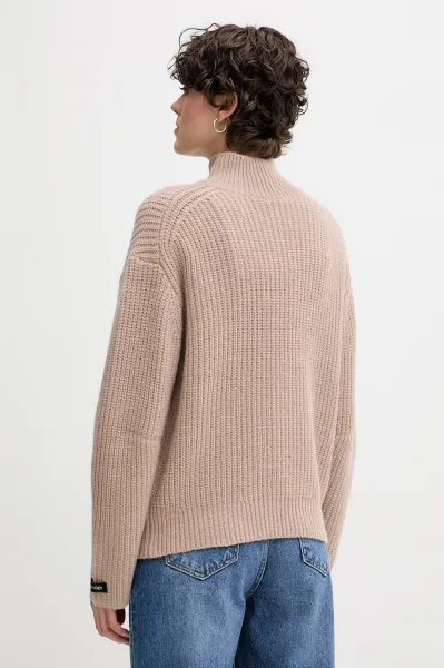 Sveter s prímesou vlny Calvin Klein Jeans