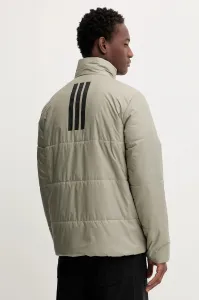 Bunda adidas Bsc Climawarm 3 zelená farba, prechodná, JX7760