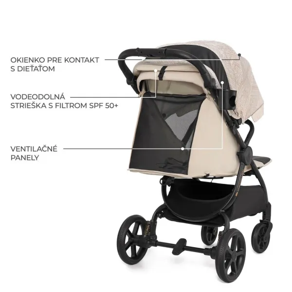 Kočík Kinderkraft Mitzy limitovaná edícia Bizuu Farba: Dune Whisper