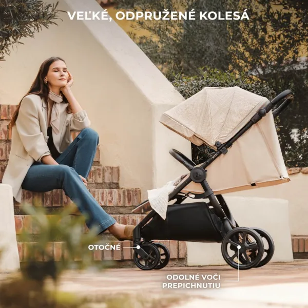 Kočík Kinderkraft Mitzy limitovaná edícia Bizuu Farba: Dune Whisper
