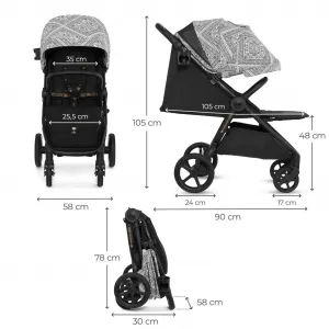 Kočík Kinderkraft Mitzy limitovaná edícia Bizuu Farba: Dune Whisper