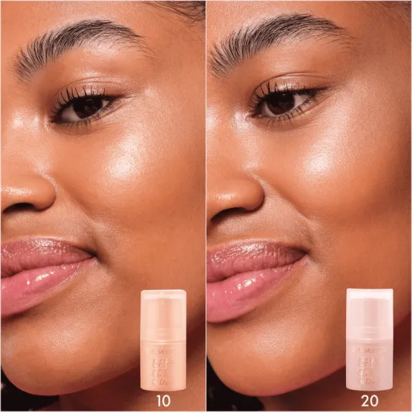 essence BABY GOT GLOW rozjasňujúca tyčinka pre žiarivý lesk odtieň 10 Golden Aura 5.5 g