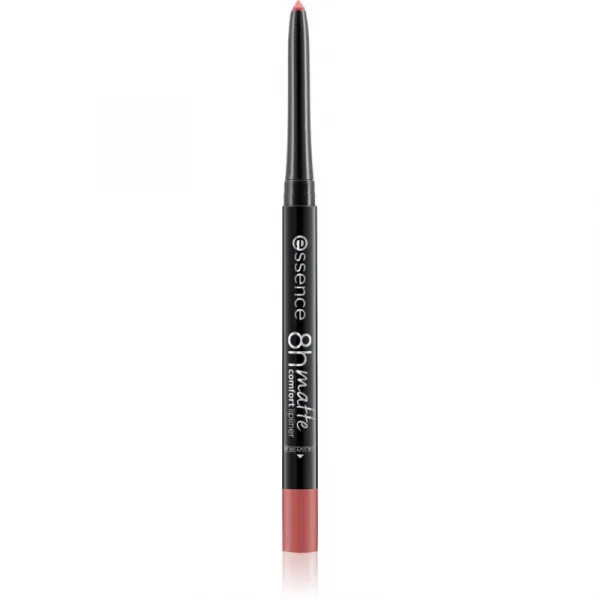 essence 8h Matte Comfort matná ceruzka na pery so strúhatkom odtieň 20 Mauve Mirage 0.3 g