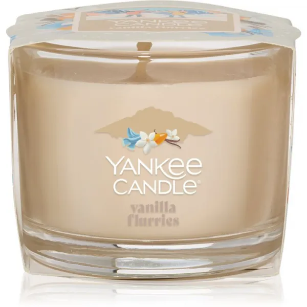 Yankee Candle Vanilla Flurries votívna sviečka glass 37 g