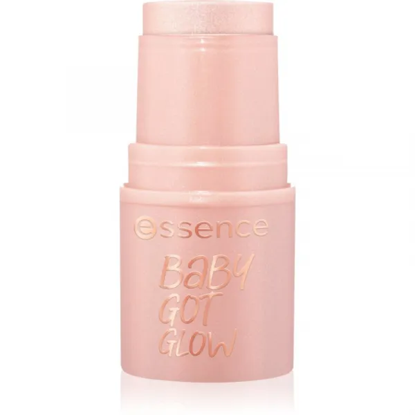 essence BABY GOT GLOW rozjasňujúca tyčinka pre žiarivý lesk odtieň 20 Rosy Glaze 5.5 g
