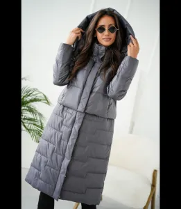 Pri Quilted 2-in-1 Insulated coat Can be worn as a jacket