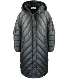 Pri Long jacket women's coat with diagonal quilting Warm LUCY