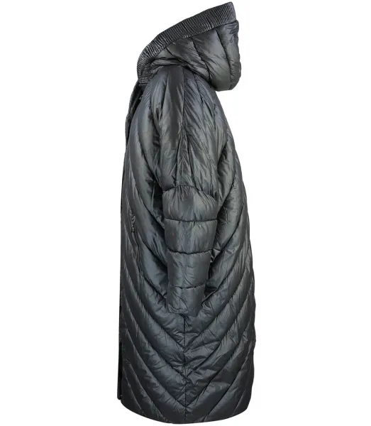 Pri Long jacket women's coat with diagonal quilting Warm LUCY