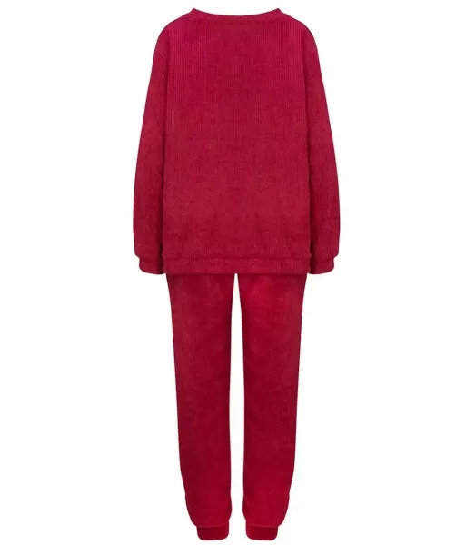 Pri Women's corduroy tracksuit composed of a sweatshirt and trousers. Loose cut