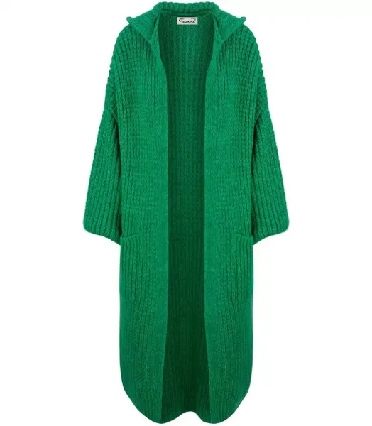 Pri Long warm cardigan sweater thick weave VALERIA