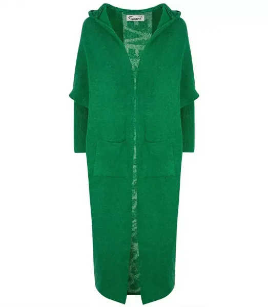 Pri Long cardigan sweater with wool NEVER LOOK BACK
