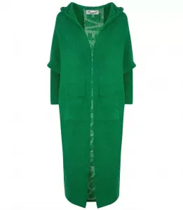 Pri Long cardigan sweater with wool NEVER LOOK BACK