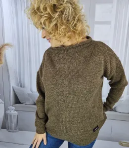 Pri Warm women's oversize sweater boat neckline MARLENA