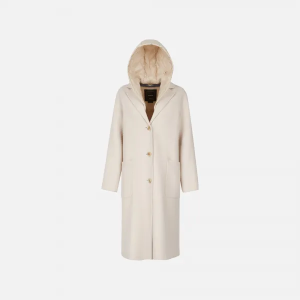 Cream Women's Coat Geox Rawelle - Women's