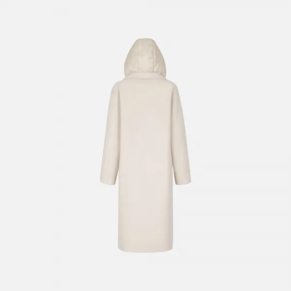 Cream Women's Coat Geox Rawelle - Women's