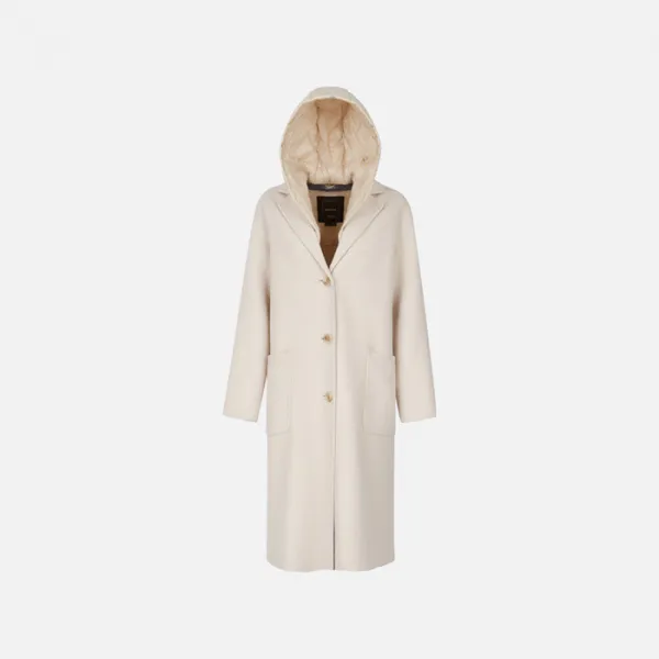 Cream Women's Coat Geox Rawelle - Women's