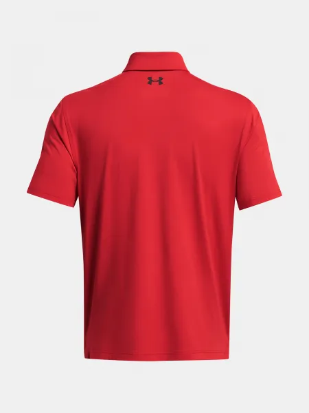 Men's Under Armour UA T2G Polo LB-RED T-Shirt - Men's