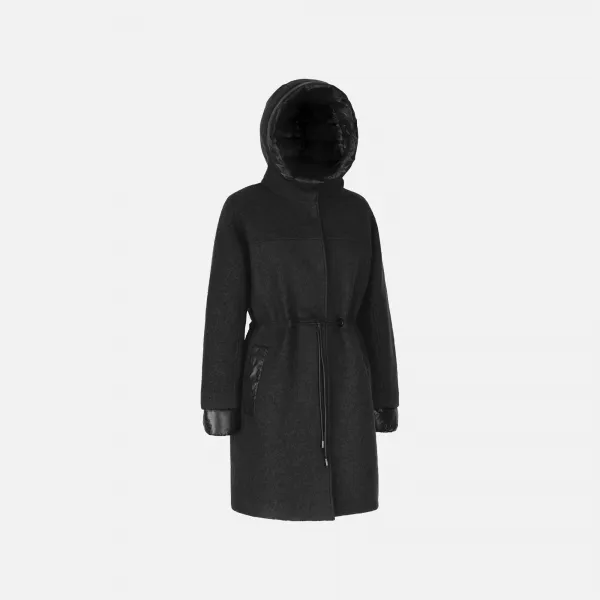 Dark Grey Women's Coat Geox Kleopy - Women's