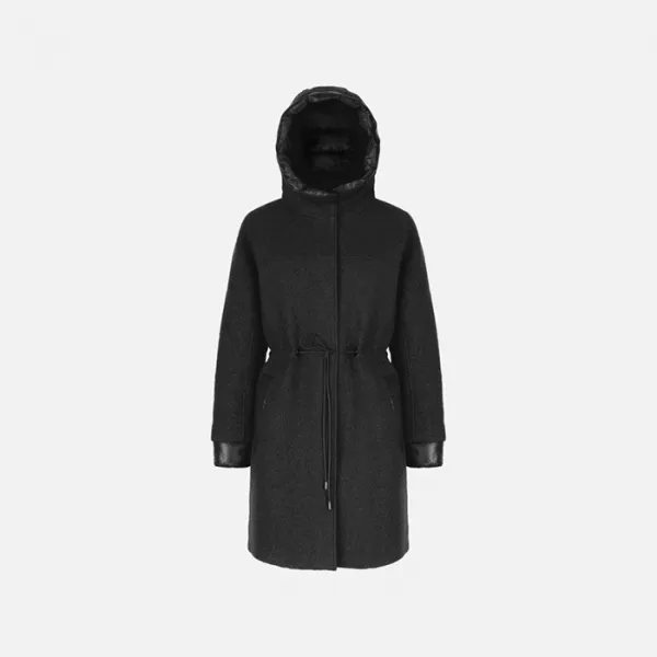 Dark Grey Women's Coat Geox Kleopy - Women's