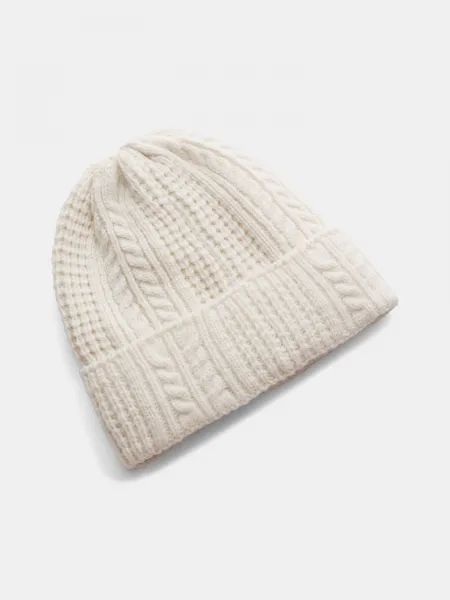 Women's Under Armour W Halftime Cable Knit Beanie-BRN - Women's