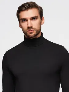 Pánske tričko s dlhým rukávom OMBRE Longsleeve OM-LSCL-0130 V-1 black