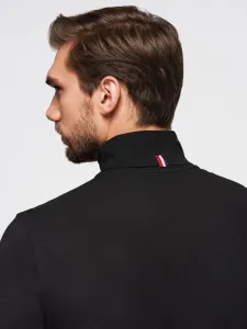 Pánske tričko s dlhým rukávom OMBRE Longsleeve OM-LSCL-0130 V-1 black