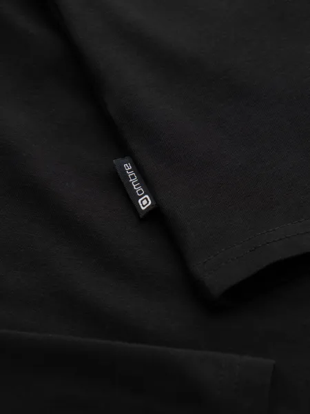 Pánske tričko s dlhým rukávom OMBRE Longsleeve OM-LSCL-0130 V-1 black