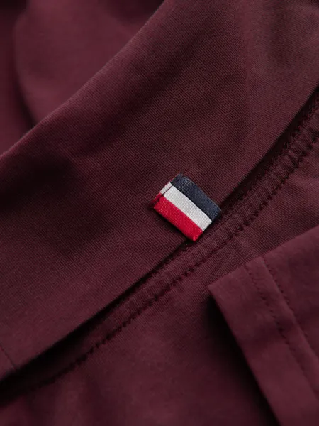 Pánske tričko s dlhým rukávom OMBRE Longsleeve OM-LSCL-0130 V-6 burgundy
