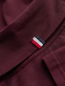 Pánske tričko s dlhým rukávom OMBRE Longsleeve OM-LSCL-0130 V-6 burgundy